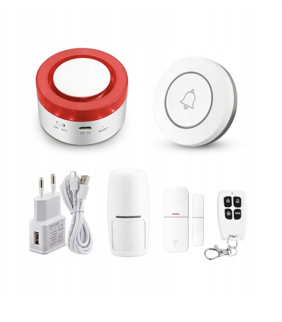 Автономна сигналізація ТРИВОГА WIFI SIREN TUYA SMART KIT + SOS №1